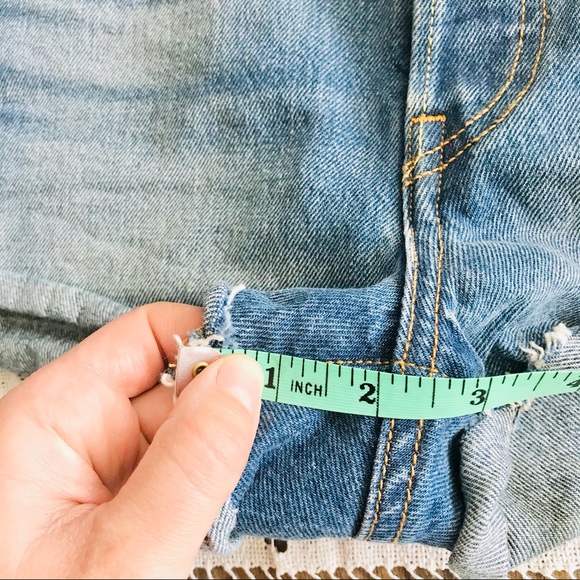 Levi’s 501 denim jean cutoff shorts size 25 - Picture 10 of 11